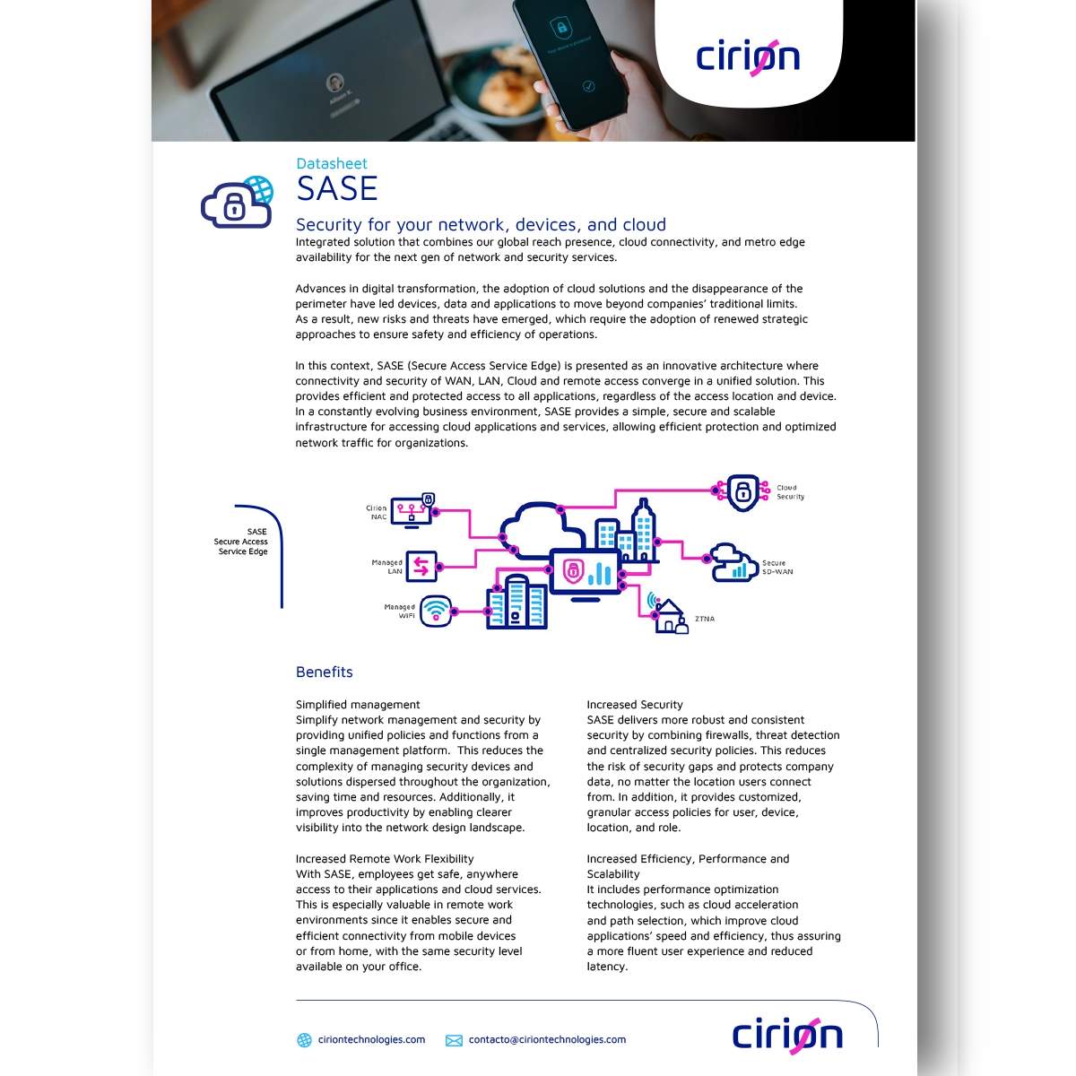 cirion technologies sase datasheet eng