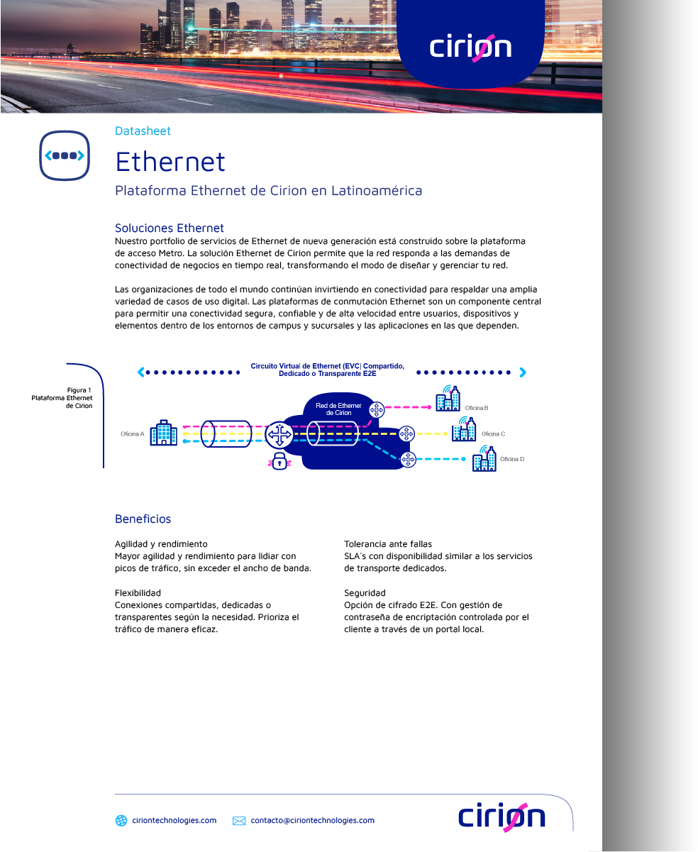 cirion technologies datasheet ethernet esp