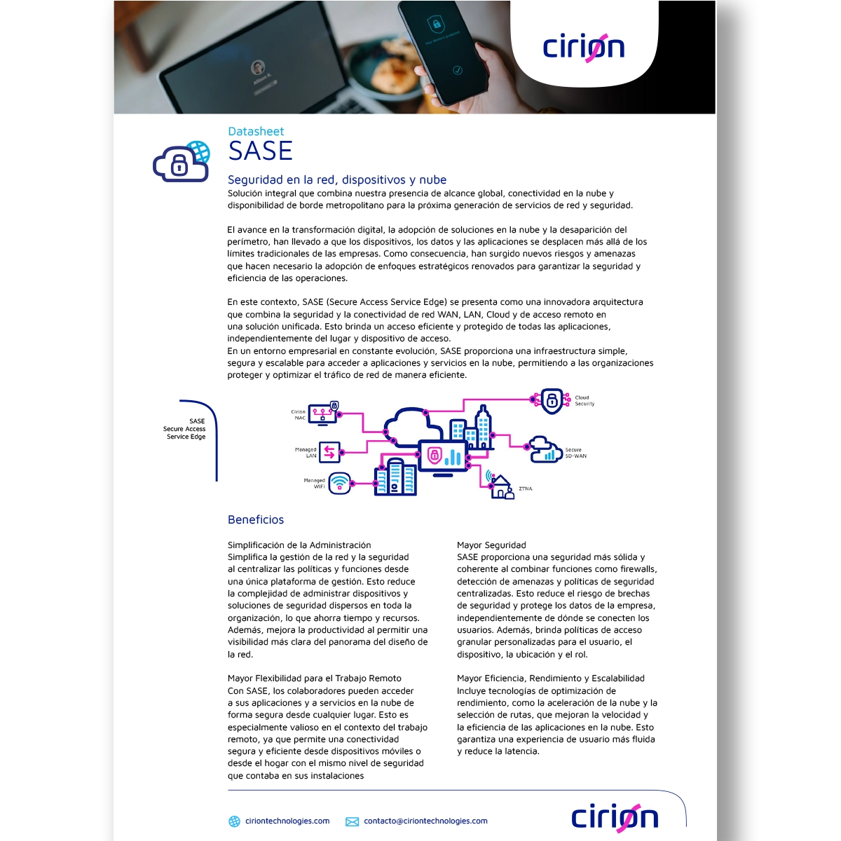 cirion technologies sase datasheet esp