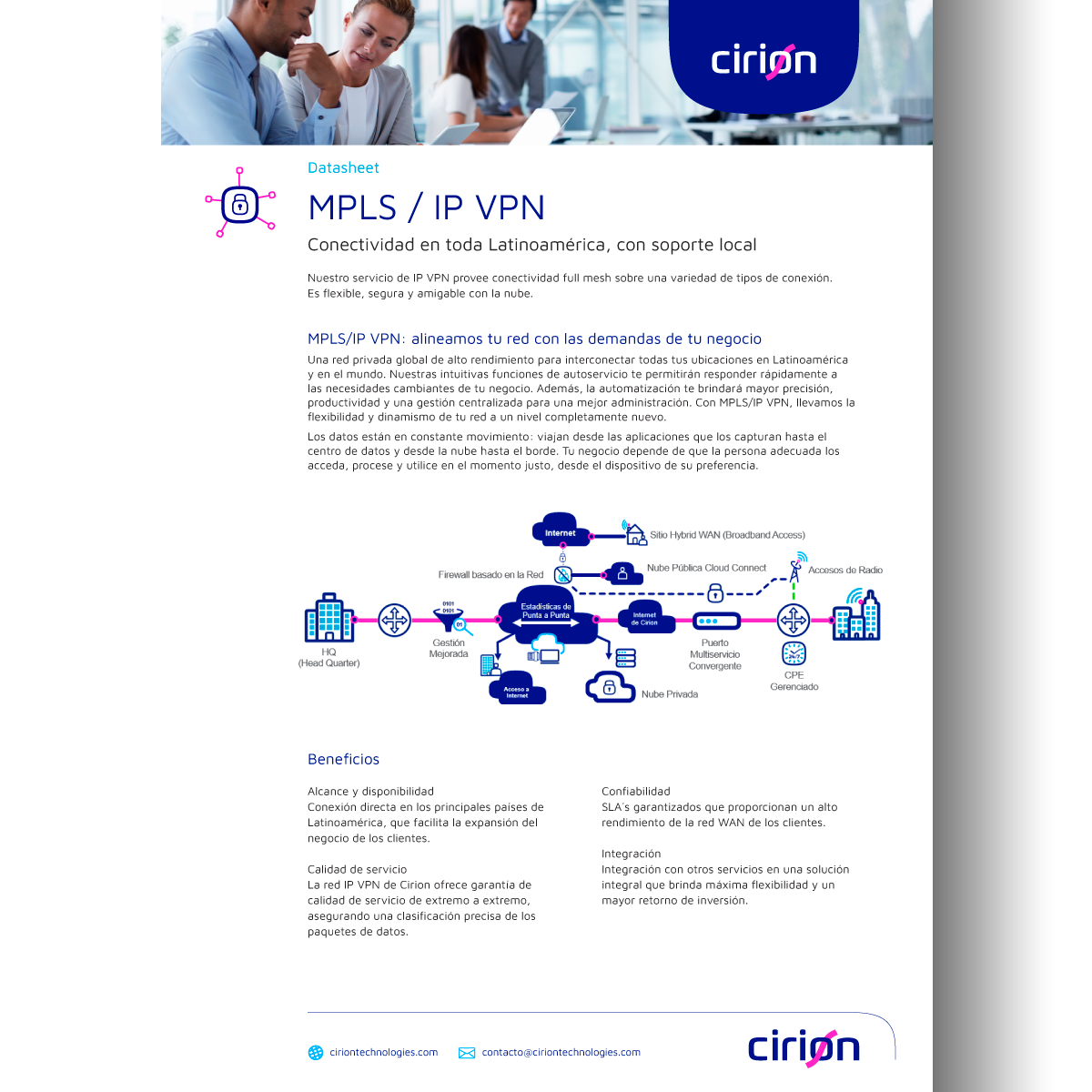 cirion technologies mpls ip vpn datasheet esp