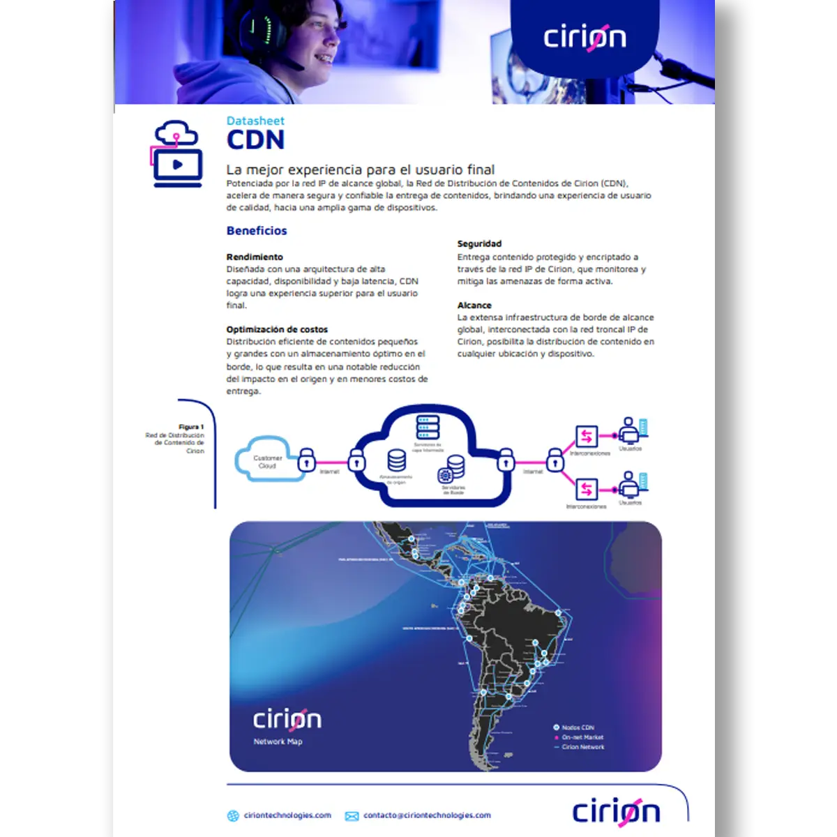 cirion technologies cdn data sheet esp