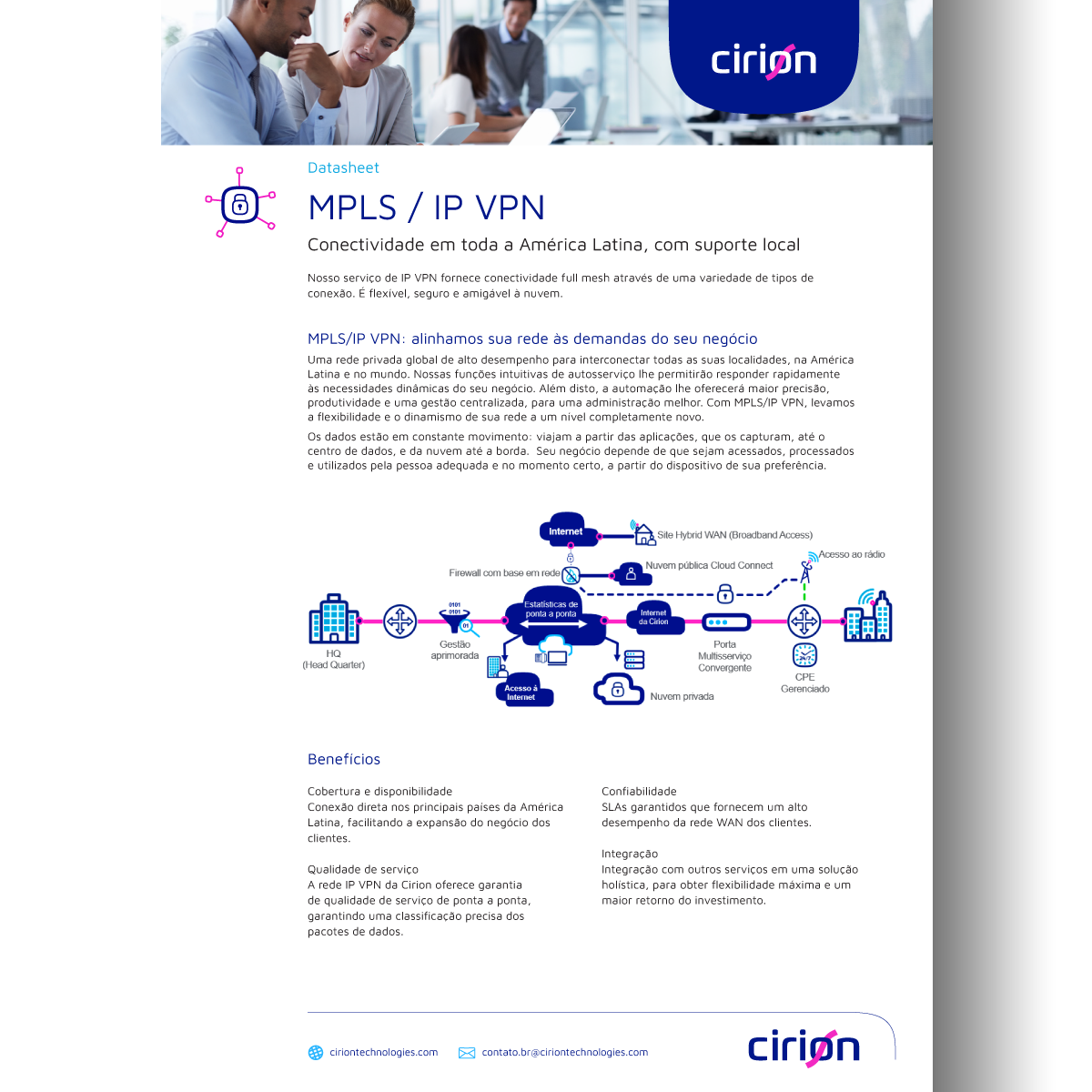 cirion technologies mpls ip-vp datasheet port
