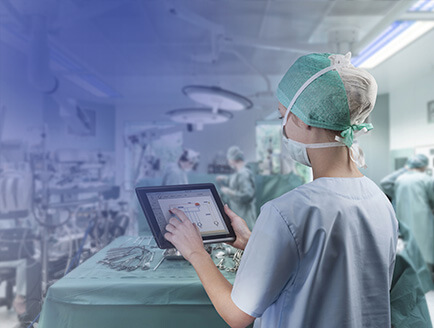 Cirion Technologies Indústria Saúde sala de cirurgia tablet desktop